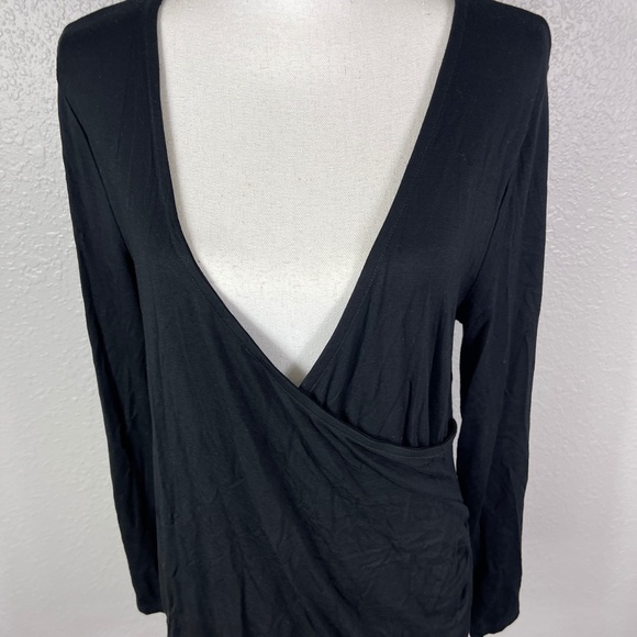 Merona‎ Black Long sleeve shirt large - Picture 3 of 9